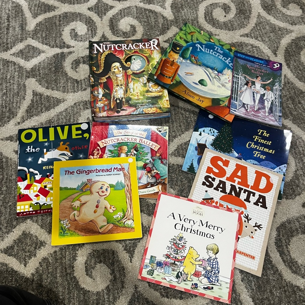 Christmas book lot